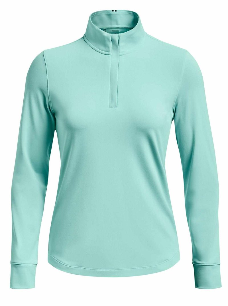 Under Armour Playoff 1/4 Zip felpa da donna, neo turquoise