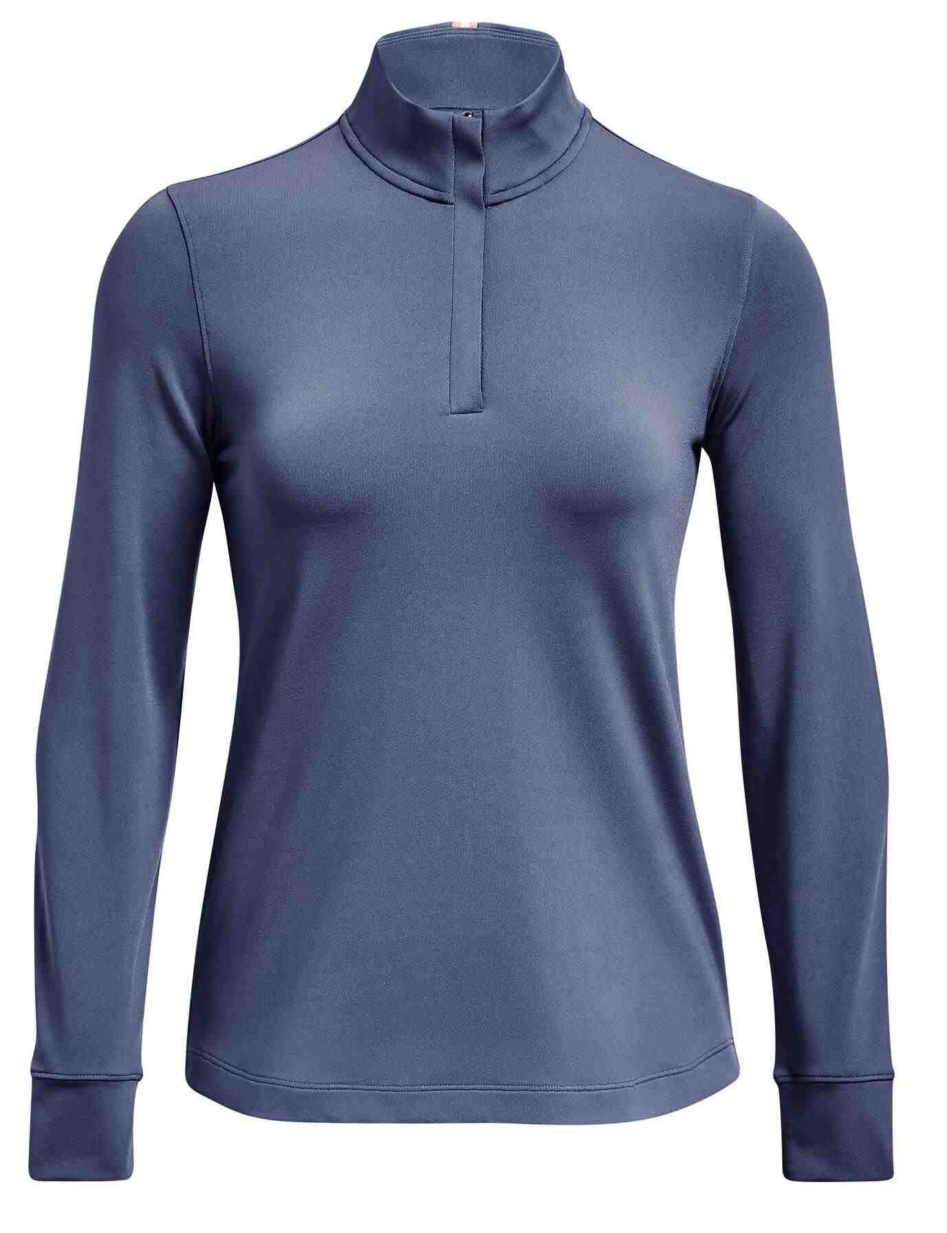 Under Armour Playoff 1/4 Zip felpa da donna, hushed blue