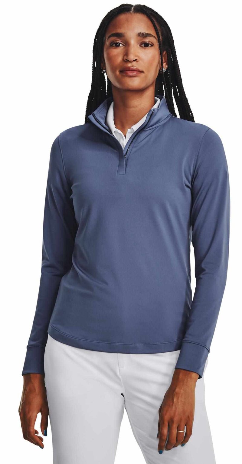 Under Armour Playoff 1/4 Zip felpa da donna, hushed blue