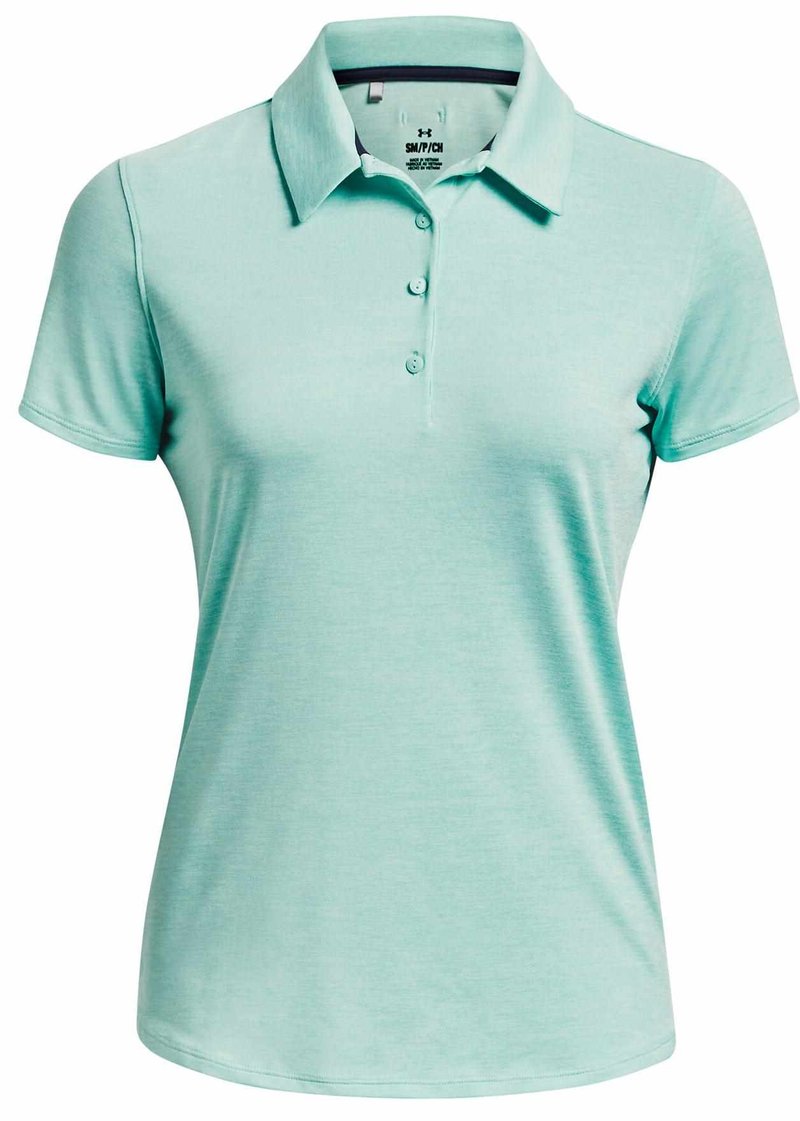 Under Armour Zinger Playoff polo da donna, neo turquoise