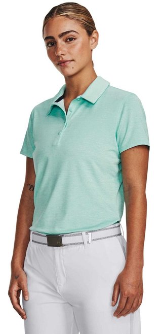 Under Armour Zinger Playoff polo da donna, neo turquoise