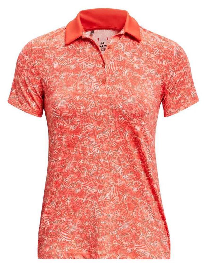 Under Armour Playoff polo da donna, venom red/beta