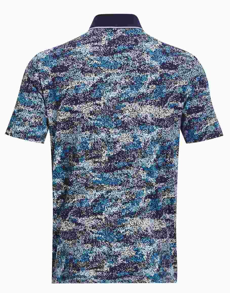 Under Armour Iso-Chill Edge polo da uomo, midnight navy/blizzard