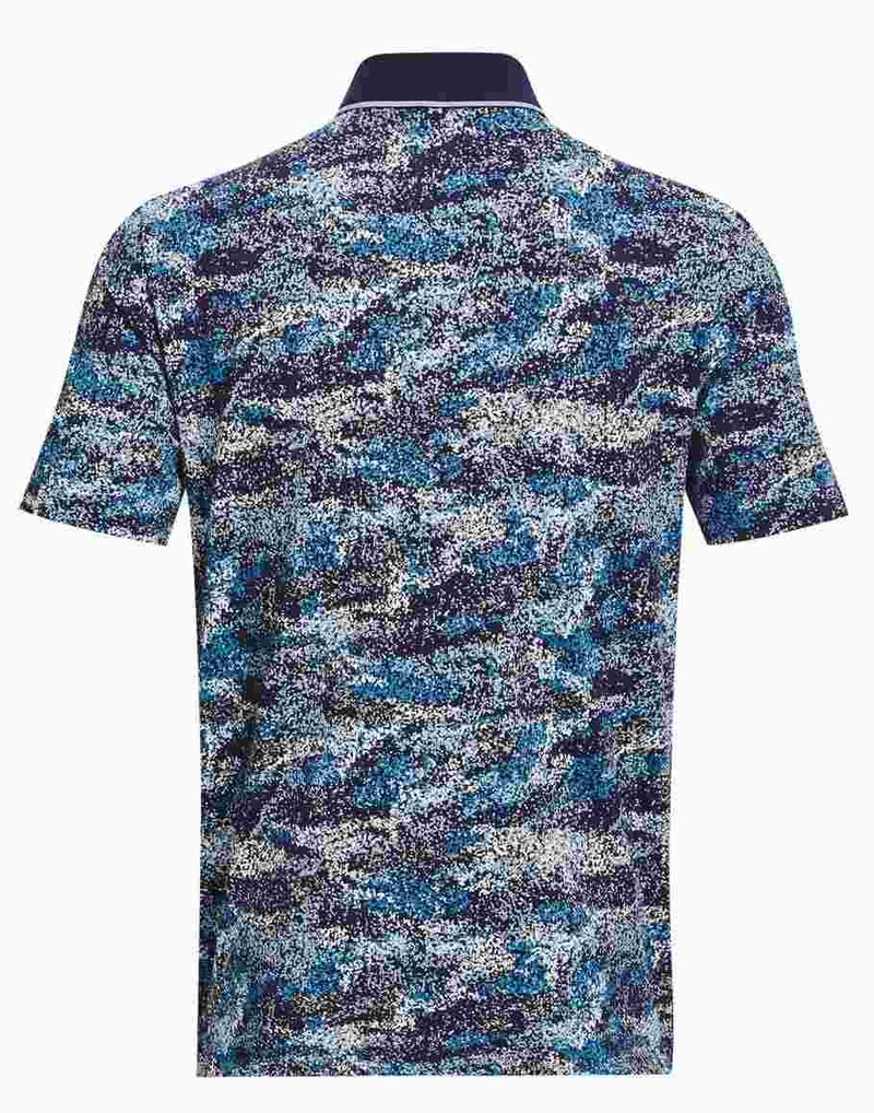 Under Armour Iso-Chill Edge polo da uomo, midnight navy/blizzard