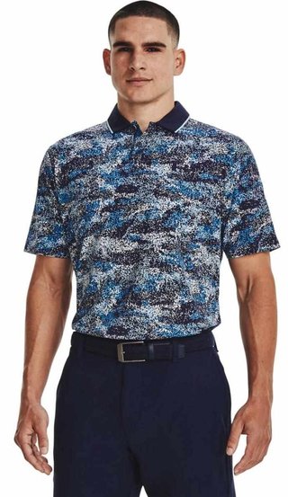 Under Armour Iso-Chill Edge polo da uomo, midnight navy/blizzard