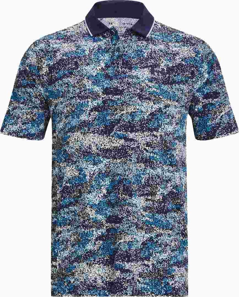 Under Armour Iso-Chill Edge polo da uomo, midnight navy/blizzard
