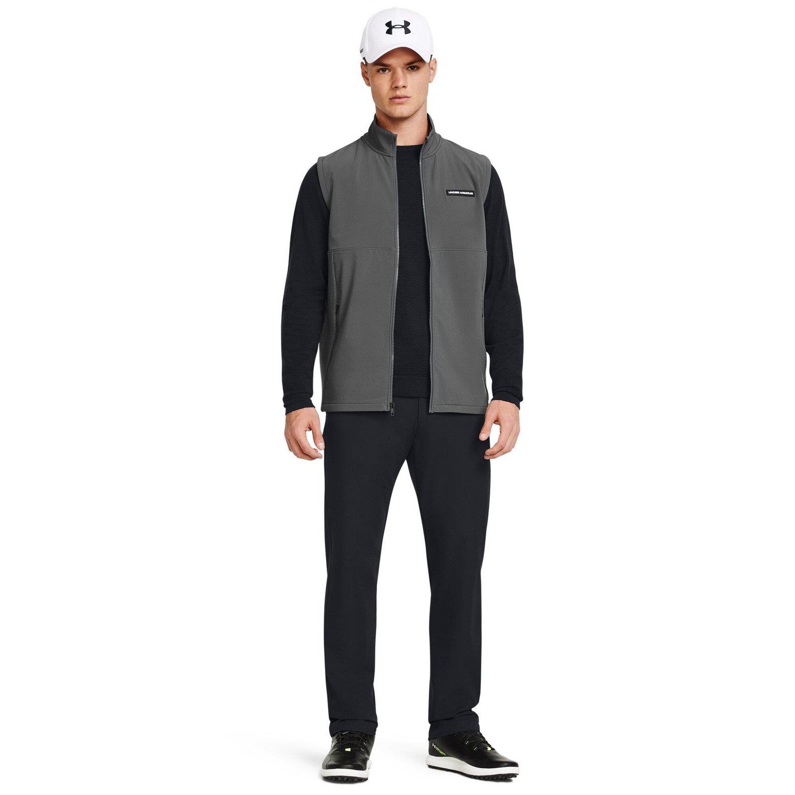Under Armour Storm Daytona gilet da uomo, castelrock/white