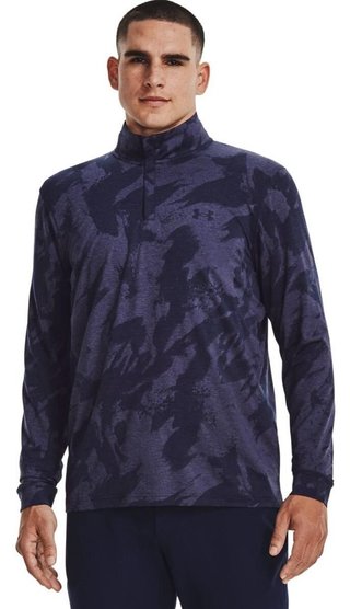 Under Armour Playoff Jacquard 1/4 Zip felpa da uomo, navy