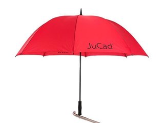 JuCad ombrello da golf 68" con pin, rosso