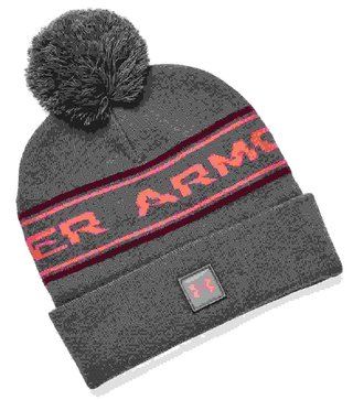 Under Armour Halftime Pom berretto da uomo, pitch gray/dark moon