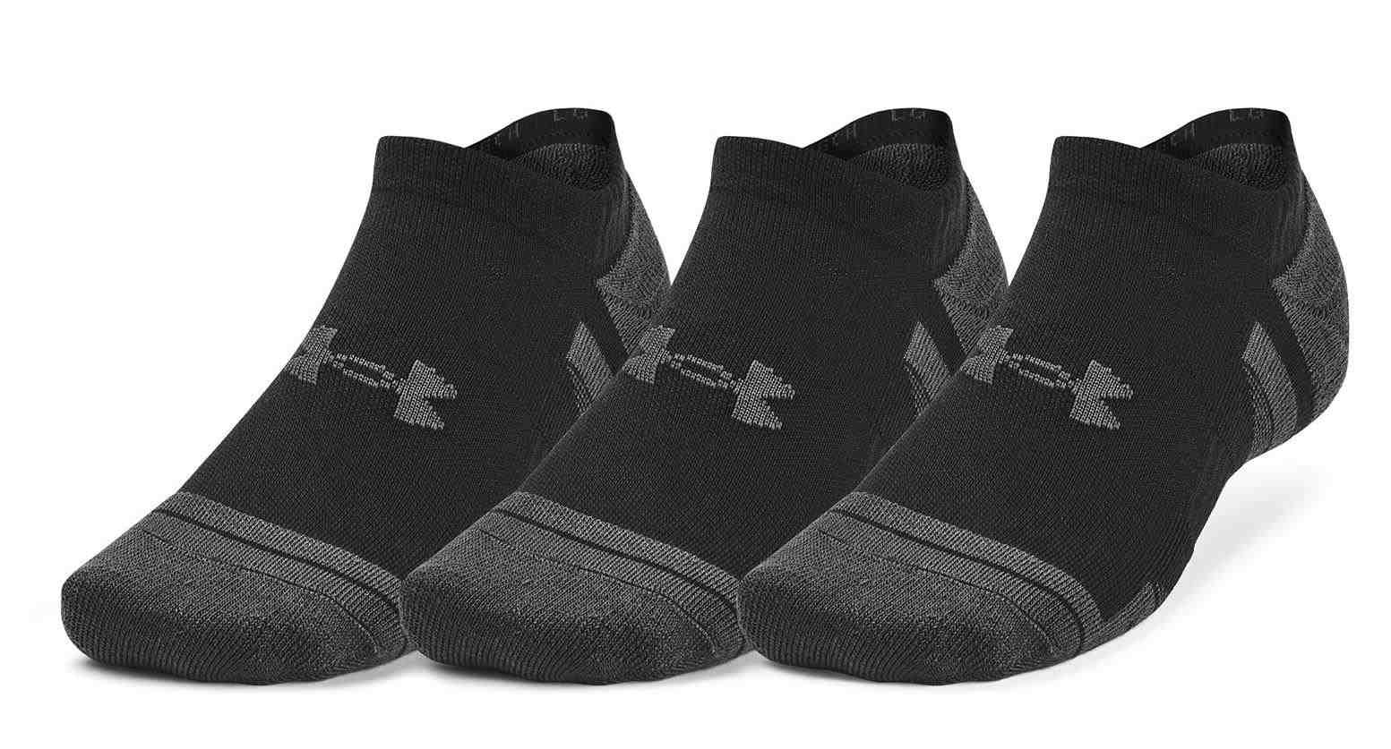 Under Armour Performance Tech calzini unisex (3 paia), neri