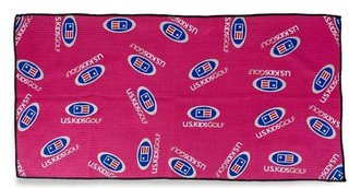 U.S. Kids Golf Multi Logo Microfiber asciugamano da golf, rosa