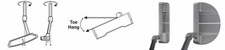 U.S. Kids Golf TS5-66 (167+cm) W5 junior putter, acciaio, 33"