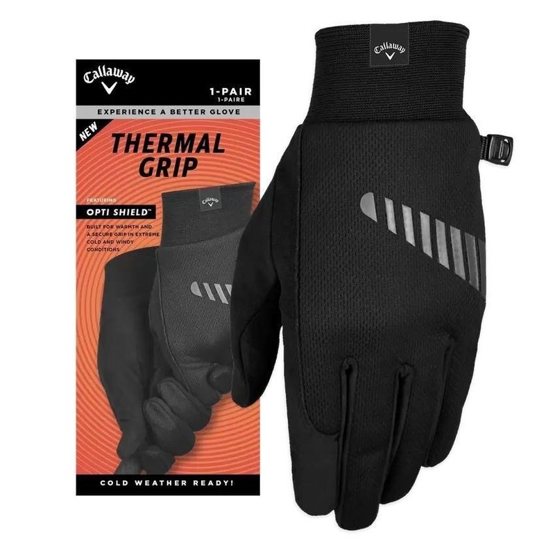 Callaway Thermal Grip guanti da golf donna (paio), nero