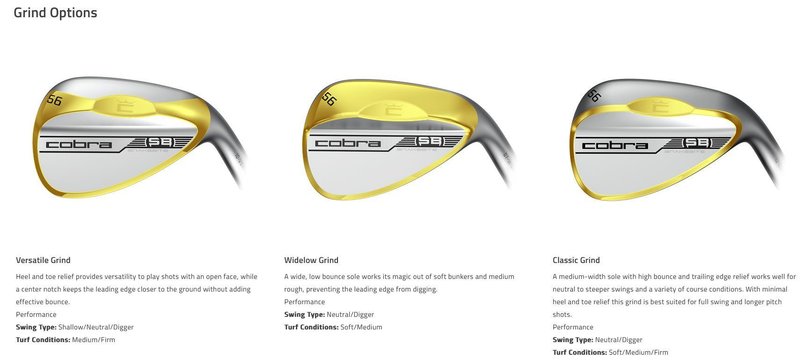 Cobra SNAKEBITE Silver Versatile wedge da uomo, acciaio