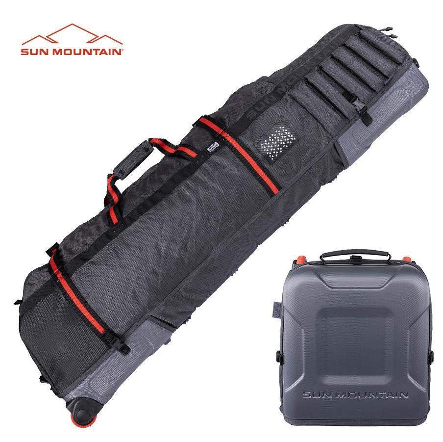 Sun Mountain Kube custodia da viaggio, acciaio/nero/rush red