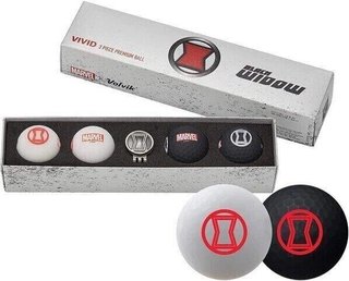 Volvik VIVID MARVEL Black Widow palline da golf, mix di colori
