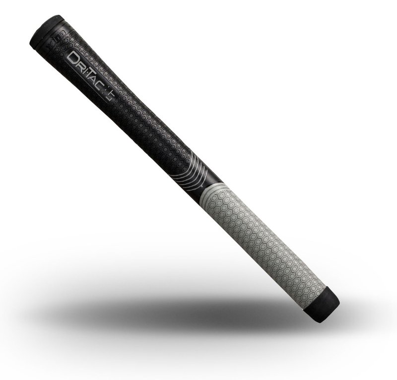 Winn DriTac LT (Less Taper) +1/16" grip, MIDSIZE, impugnatura, nero/grigio