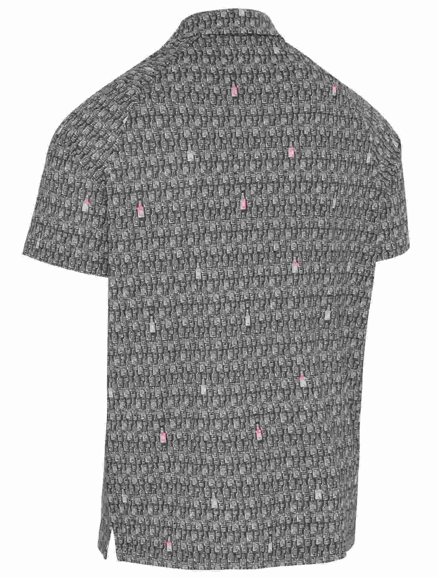 Callaway All-Over Scotch Novelty Print polo da uomo, asphalt