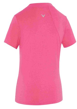 Callaway Tonal Heather polo da donna, pink peacock