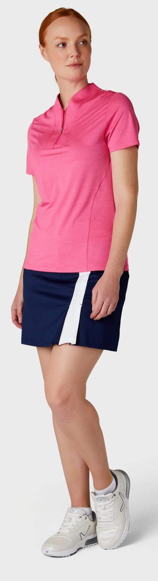 Callaway Tonal Heather polo da donna, pink peacock