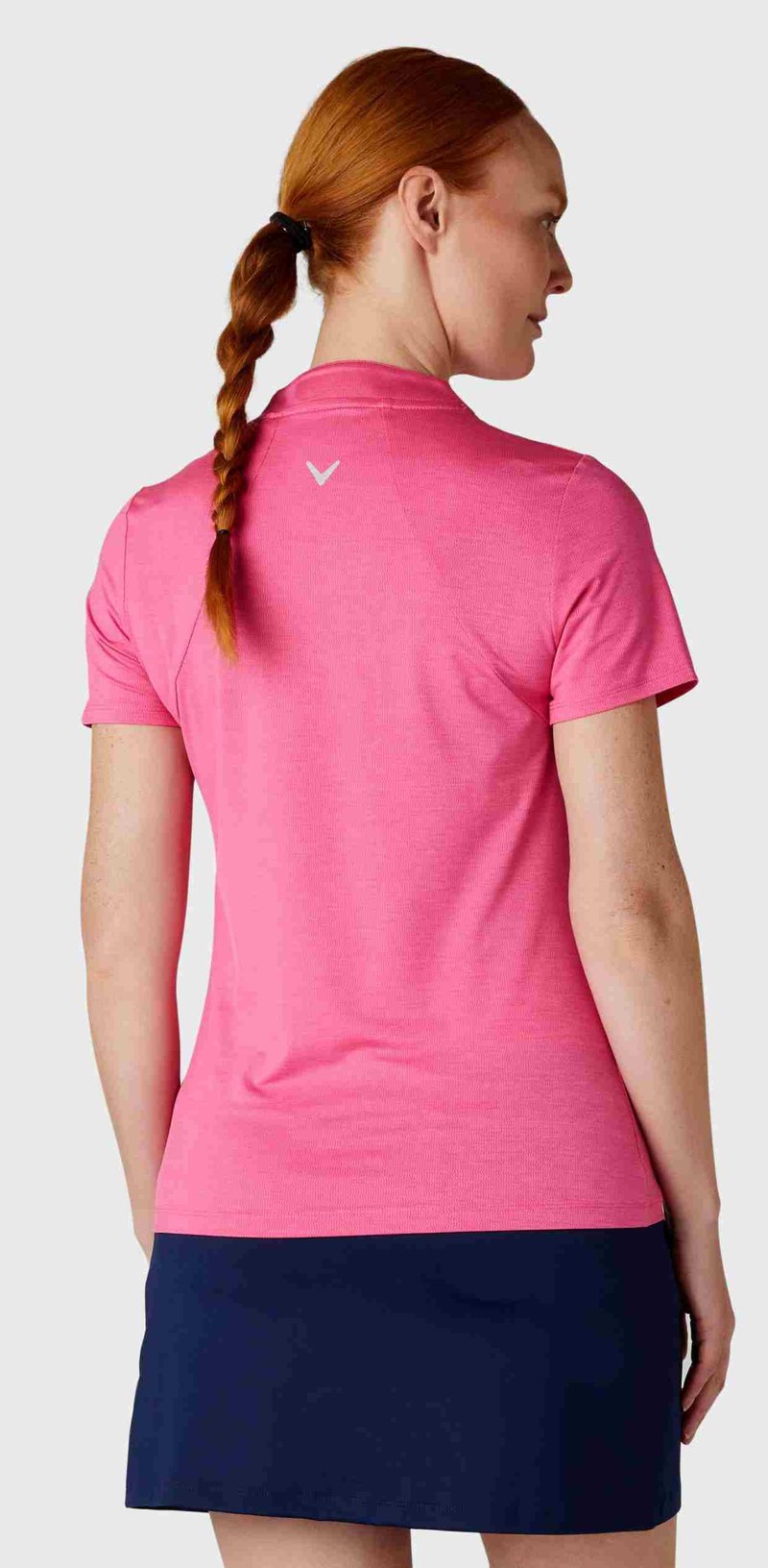 Callaway Tonal Heather polo da donna, pink peacock