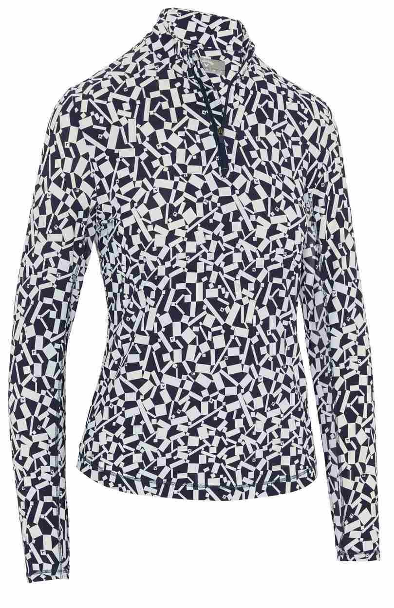 Callaway Two Tone Geo felpa da donna, peacoat