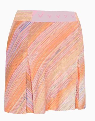 Callaway Striped Pleated 17" gonna da donna, papaya