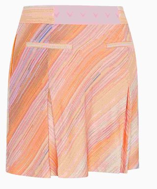 Callaway Striped Pleated 17" gonna da donna, papaya