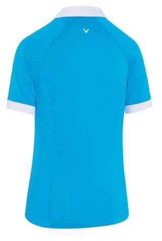 Callaway V-Placket Colorblock polo donna, vivid blue