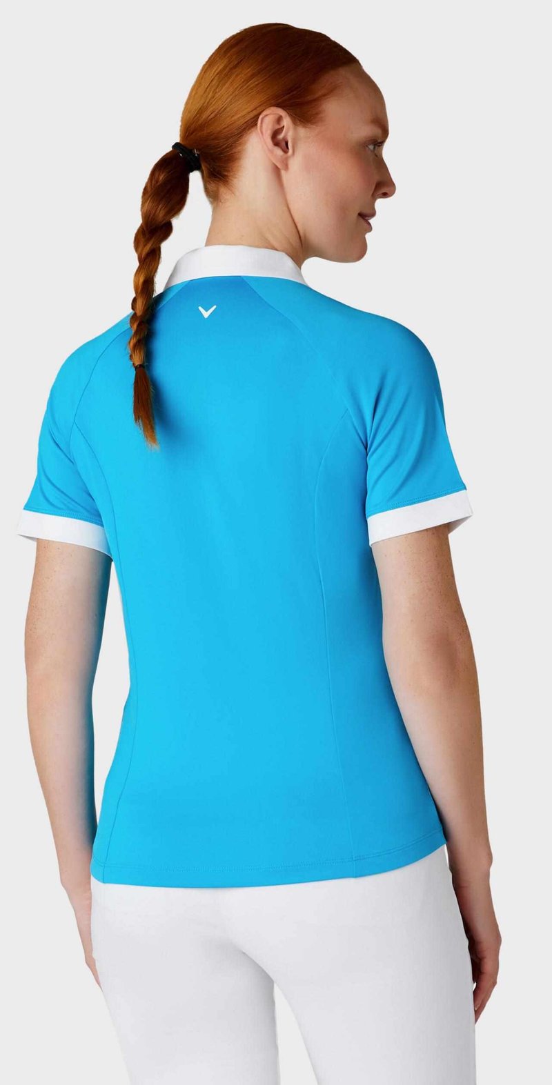 Callaway V-Placket Colorblock polo donna, vivid blue
