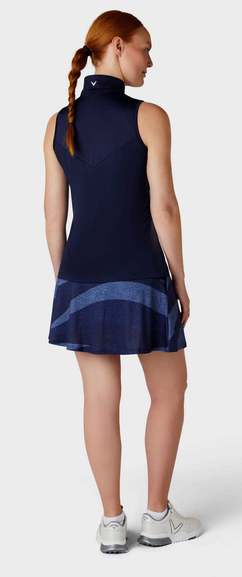 Callaway Gradient Wave Sleeveless polo da donna, peacoat