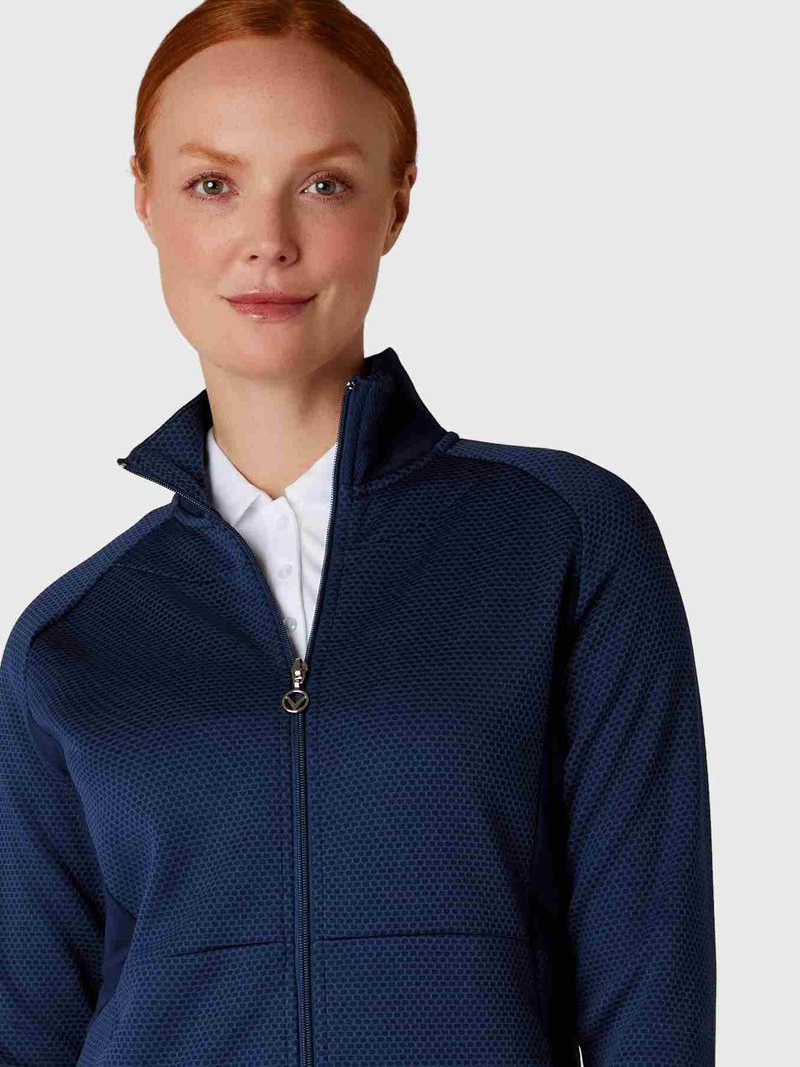 Callaway Full Zip Hexagon giacca donna, peacoat