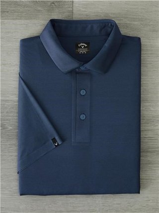 Callaway Premium Jacquard polo da uomo, peacoat