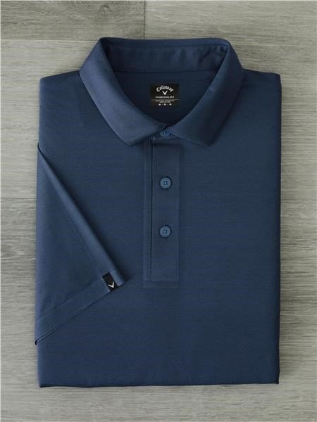 Callaway Premium Jacquard polo da uomo, peacoat