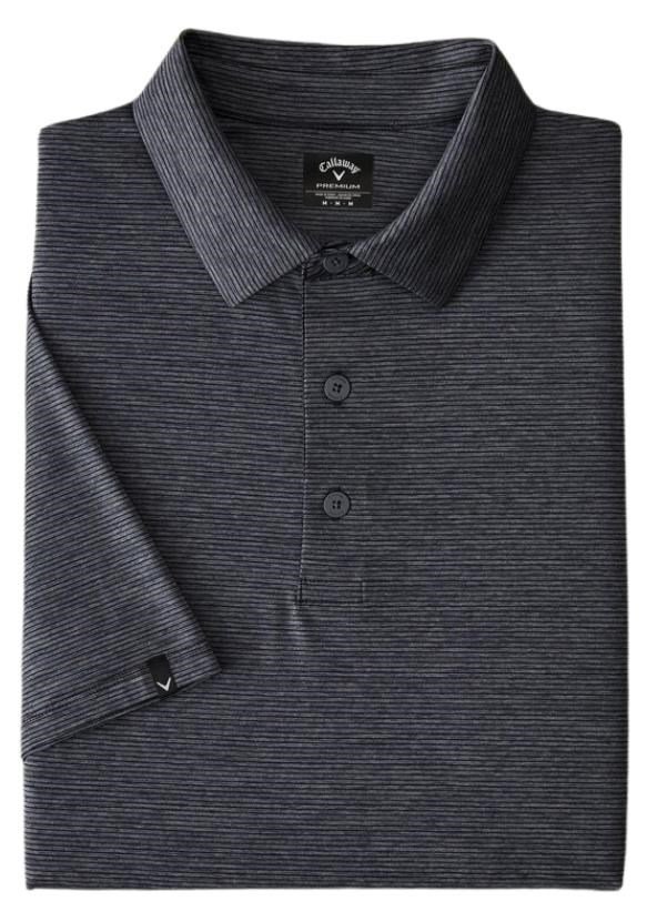 Callaway Premium Fine Line polo da uomo, ebony heather