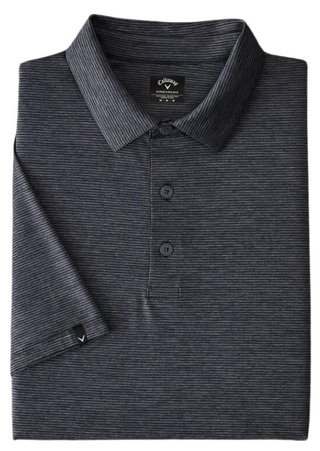 Callaway Premium Fine Line polo da uomo, ebony heather