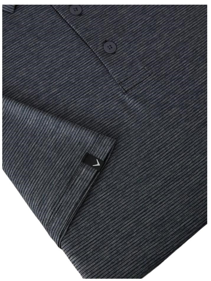 Callaway Premium Fine Line polo da uomo, ebony heather