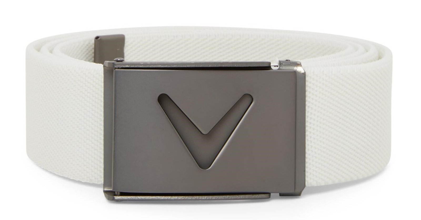 Callaway V-Logo Web cintura da golf da uomo, bianco