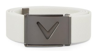 Callaway V-Logo Web cintura da golf da uomo, bianco