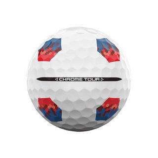 Callaway Chrome Tour TruTrack palline da golf, blu/rosse