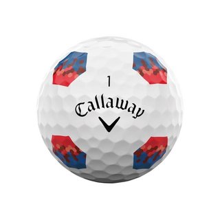 Callaway Chrome Soft TruTrack palline da golf, blu/rosse