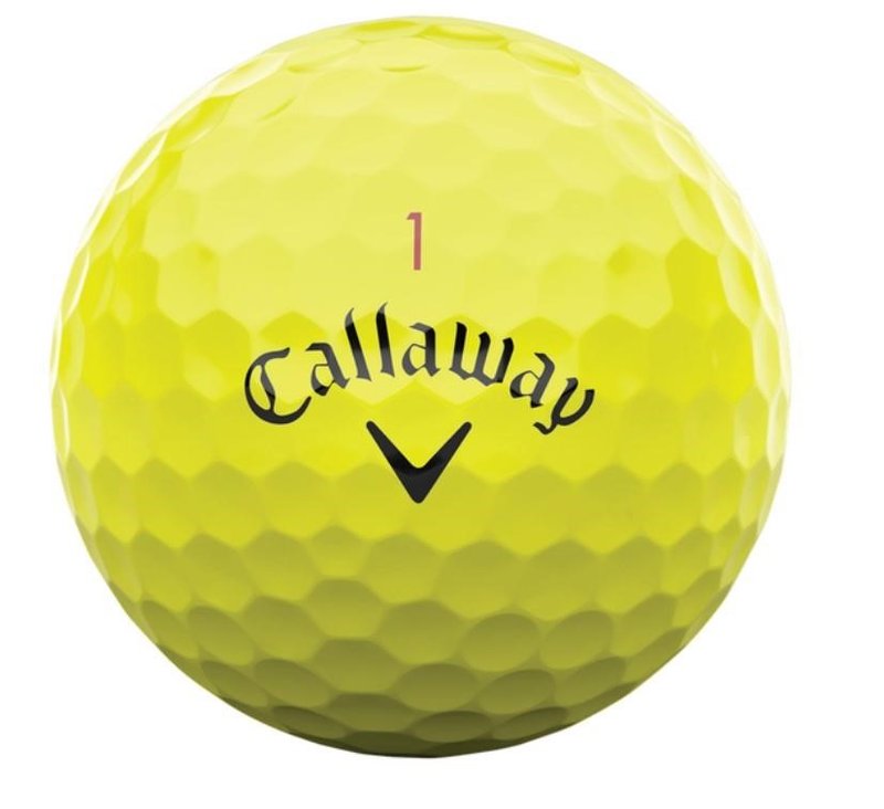 Callaway Chrome Tour 24 palline da golf, gialle