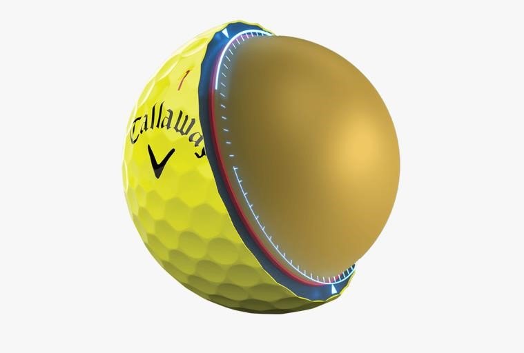 Callaway Chrome Tour 24 palline da golf, gialle