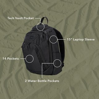 Ogio Renegade Rustler Backpack 15L borsa, nero