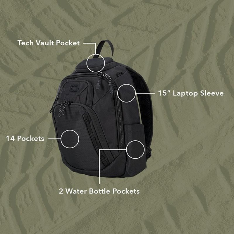 Ogio Renegade Rustler Backpack 15L borsa, nero