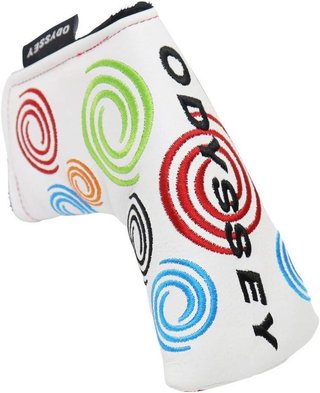 Odyssey Tour Swirl Putter Headcover, bianco, BLADE