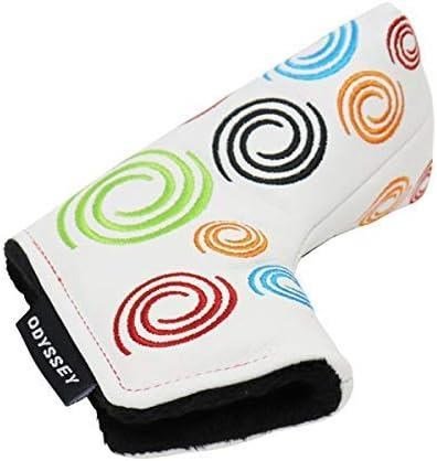Odyssey Tour Swirl Putter Headcover, bianco, BLADE