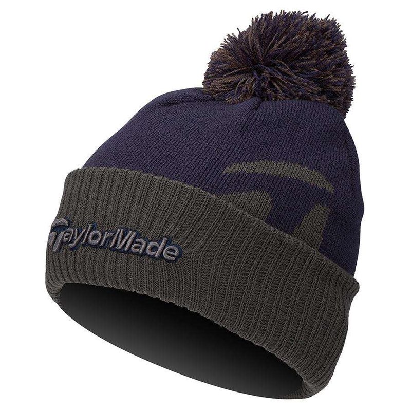 TaylorMade Bobble Beanie berretto invernale da uomo, navy
