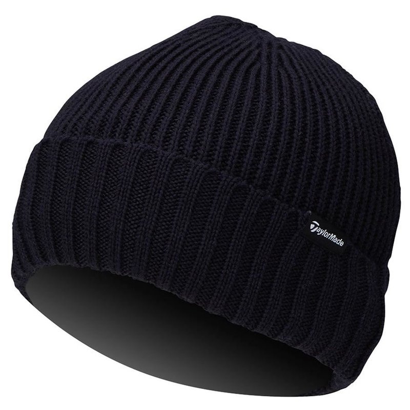 TaylorMade Ribbed Knit berretto da uomo, blu navy
